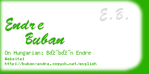 endre buban business card